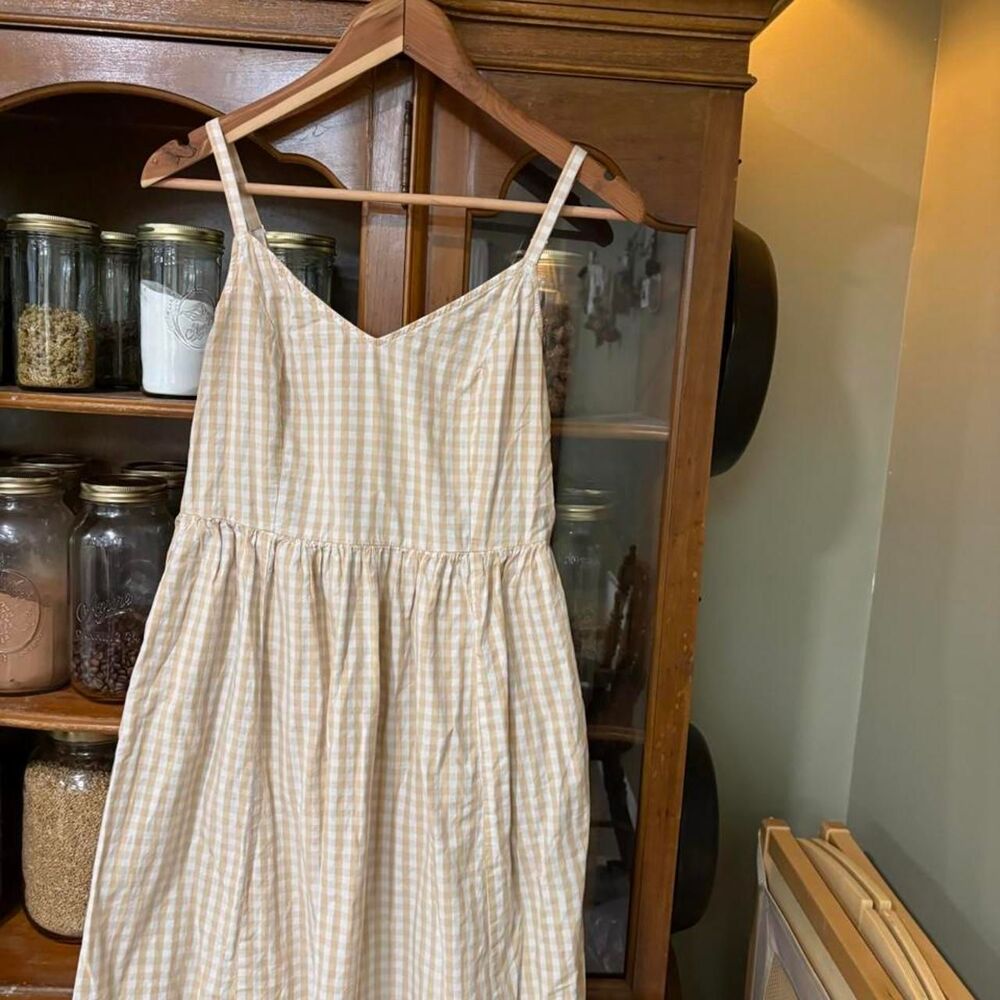 Old-navy Women's Yellow and Cream Dress